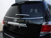 Toyota Highlander (2007-2012) пластиковая хромированная накладка на нижнюю кромку окна задней двери