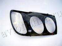 Защита передних фар Toyota Land Cruiser 100 (98-07) очки черные