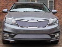 Kia Rio (15–) Защита радиатора, хром, низ, седан