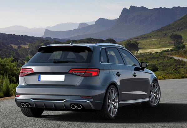 Двойной выхлоп S3 для Audi A3 2013-2020 - раздвоенная система