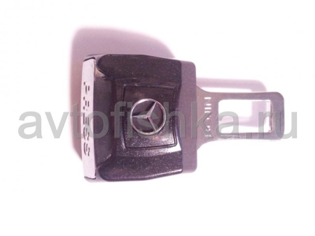 Жесткий удлинитель замка ремня безопасности с логотипом Mercedes, длина 4,5 см