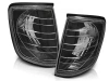Mercedes W124 (84-95) поворотники передние угловые черные, комплект 2 шт.