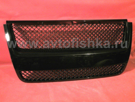 Ford Explorer (06-10) решетка переднего бампера и радиатора черная целиковая, дизайн Bentley, пластик