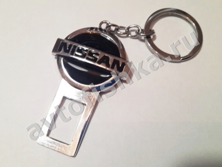 Брелок вставка в замок ремня безопасности с логотипом Nissan