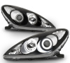 Lexus ES300-350 (01-06) фары передние линзовые черные, со светящимися ободками, комплект 2 шт.