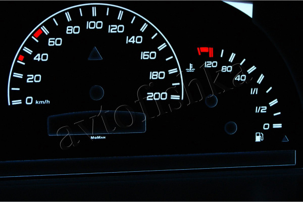 Mercedes Vito W638/2 рестайл светодиодные шкалы (циферблаты) на панель приборов - дизайн 1