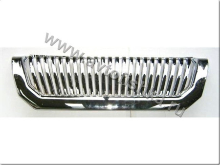 Mitsubishi Pajero Sport (98-07) решетка радиатора хромированная, вертикальный дизайн