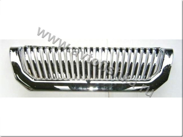 Mitsubishi Pajero Sport (98-07) решетка радиатора хромированная, вертикальный дизайн