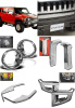 Hummer H3 (05-) накладки хромированные, внешние, комплект 5 наименований.