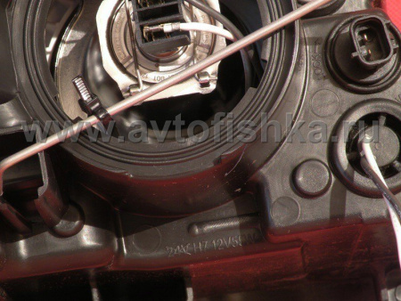 Lexus RX330, RX350 (03-08) фары передние линзовые хром, со светодиодной оптикой, под корректор, дизайн LS600, дизайн "MidWest", комплект 2 шт.