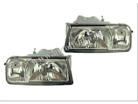 Suzuki Escudo, Vitara T-1W (89-96) фары передние хромированные, комплект 2 шт.