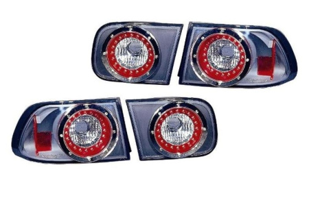 Honda Civic (92-96) фонари задние черные, комплект 2 шт.