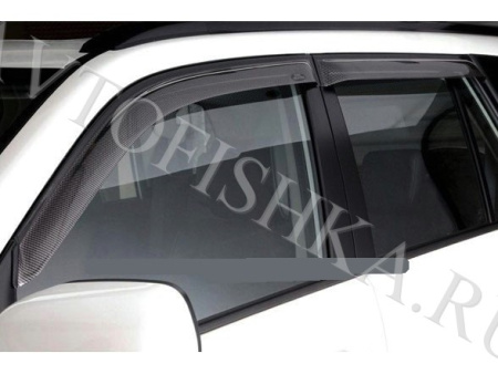 Дефлекторы боковых окон 4 части карбон Suzuki Grand Vitara 2005-