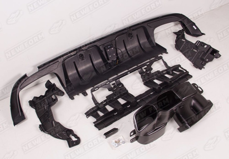 Mercedes-Benz C-Klasse W205 рестайлинг 2018 - 2021 Диффузор заднего бампера с насадками Brabus