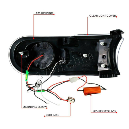 Toyota FJ Cruiser (07-14) хром светодиодные динамические поворотники с ДХО, комплект 2 шт.
