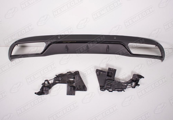 Mercedes-Benz C-Klasse W205 2014 - 2018 Диффузор заднего бампера 6.3 AMG черный
