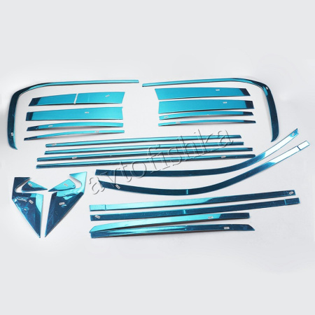 Toyota Land Cruiser 200 (08-20) накладки на окна, молдинги из нержавеющей стали