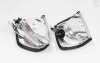 Mercedes W124 (84-95) поворотники угловые хромированные, комплект 2 шт.