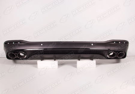 Mercedes-Benz GLS-Klasse X167 2019 - 2023 Диффузор заднего бампера с насадками на глушитель 5.3 AMG черный