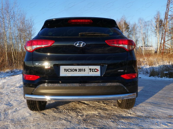 Hyundai Tucson (16–) Решетка на задний бампер (лист)