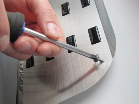 Mercedes Vito 2 (04-) накладка на внутреннюю пластиковую ступеньку сдвижной двери, алюминий, к-кт 1шт.