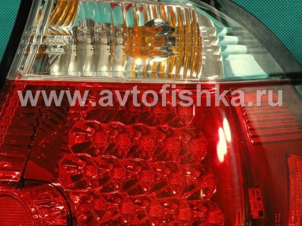 BMW 3 E46 (98-01) 4 дв. седан фонари задние светодиодные красно-хромированные, комплект лев.+прав.