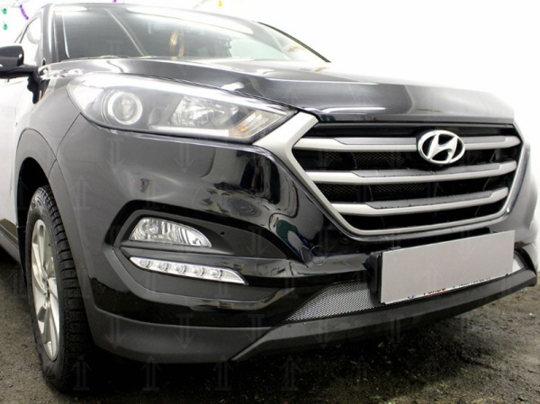 Hyundai Tucson (16–) Защита радиатора, хром