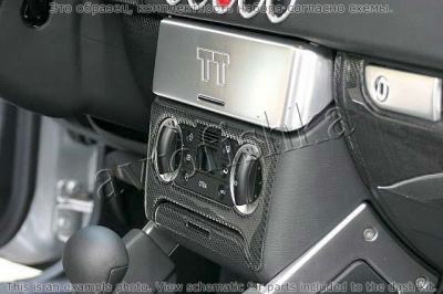 Декоративные накладки салона Audi TT 2001-2006 Откидная крыша, 14 элементов.