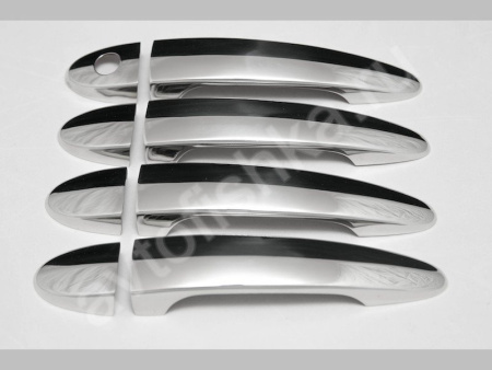 BMW 5 E60 (07.2003-) накладки на ручки дверей из нержавеющей стали, комплект 4 шт.