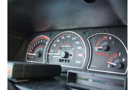 Daewoo Nexia светодиодные шкалы (циферблаты) на панель приборов