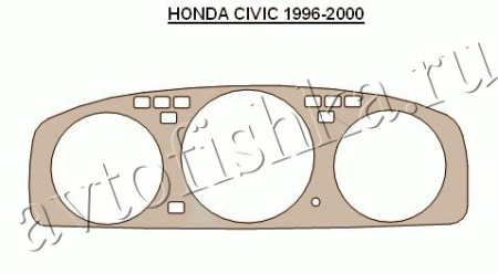 Декоративные накладки салона Honda Civic 1992-1995 Cluster Insert