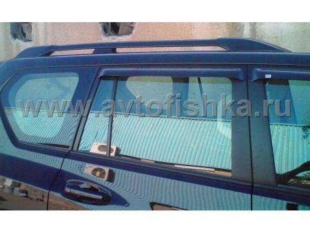 Toyota Land Cruiser Prado 150 (10-) черные продольные рейлинги на крышу, дизайн Оригинал Toyota, комплект 2 шт.