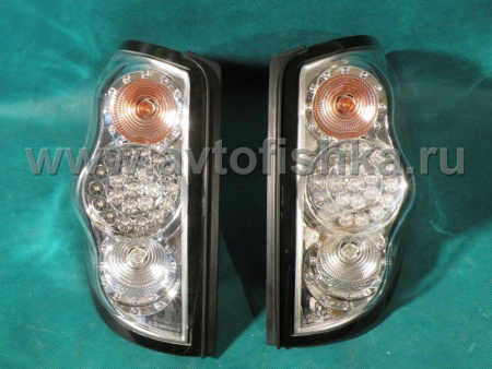 Mitsubishi L200 Triton фонари задние светодиодные хромированные, комплект 2 шт.