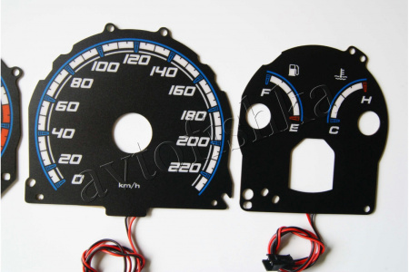 Honda Prelude III светодиодные шкалы (циферблаты) на панель приборов