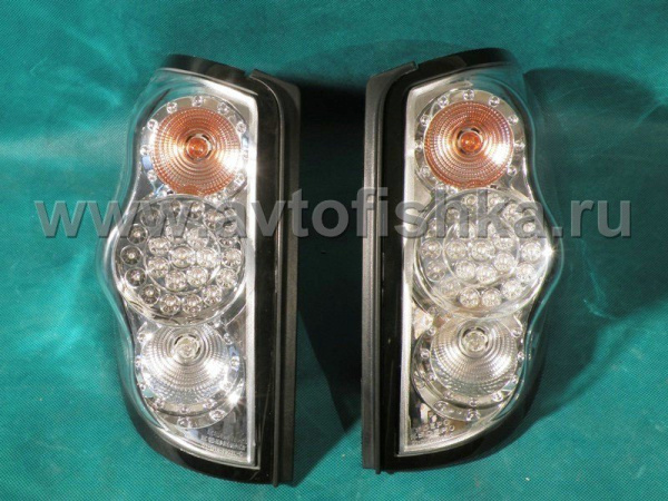 Mitsubishi L200 Triton фонари задние светодиодные хромированные, комплект 2 шт.