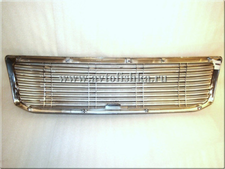 Toyota Land Cruiser Prado 120 (02-) решетка радиатора хромированная с черной рамкой, полностью пластиковая