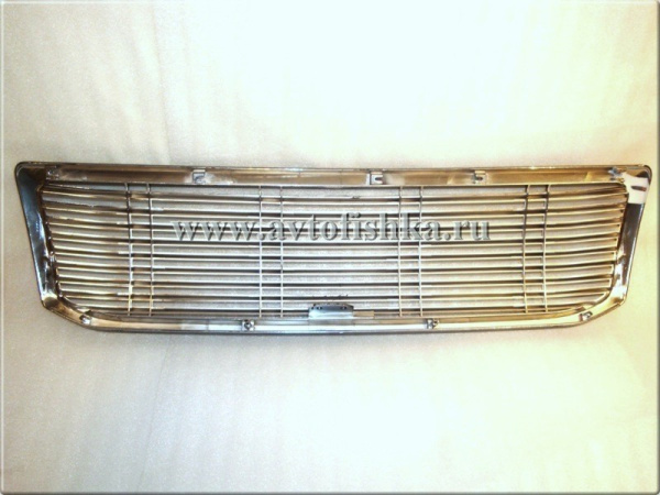 Toyota Land Cruiser Prado 120 (02-) решетка радиатора хромированная с черной рамкой, полностью пластиковая