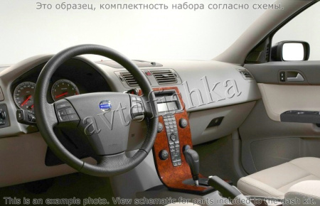 Декоративные накладки салона Volvo S40 2004-н.в. полный набор