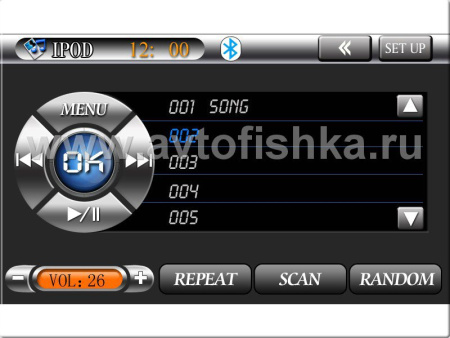 Toyota RAV4 (06-) 2 din автомагнитола - головное устройство с откидным 7" HD экраном, GPS навигацией, TV, PMS TAV-8100GB