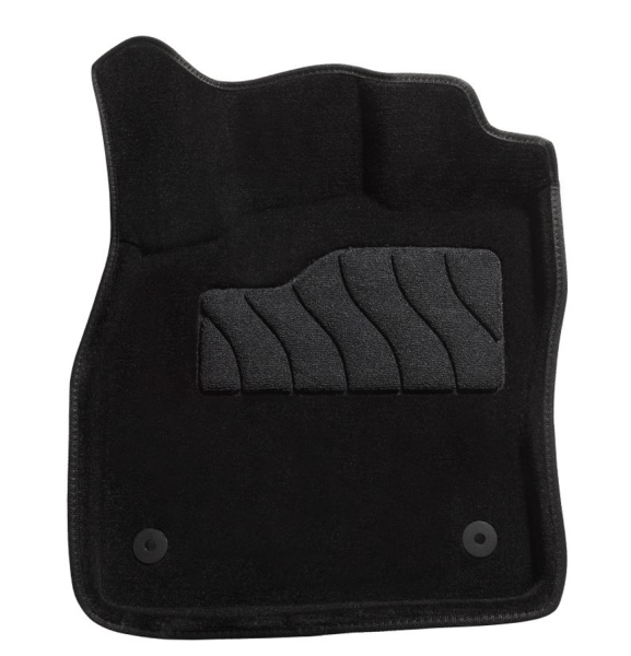 Skoda Superb (15–) Коврики салона текстильные 3D, чёрные