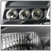 Nissan Titan (04-15), Armada (04-07) фары передние линзовые, со светящимися ободками и светодиодной подсветкой, комплект 2 шт.