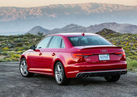 Раздвоенный выхлоп S4 для Audi A4 2016-2022 - нержавейка