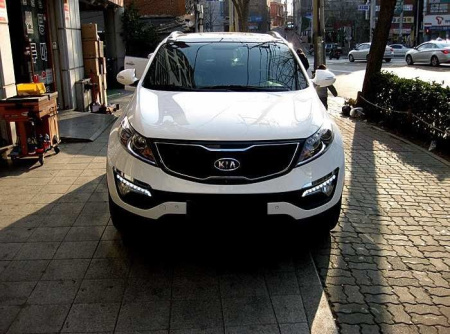 Kia Sportage (10–/14–) Штатные светодиодные дневные ходовые огни (ДХО), комлект.