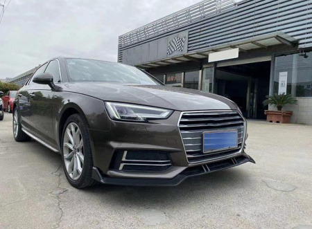 Сплиттер ABT для Audi A4 S-line 2015-2019 черный