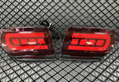 Toyota Prado 150 (10-) неоновые красные фонари в задний бампер, комплект 2 шт.