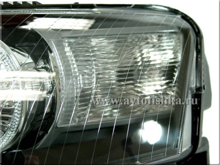 Audi A6 (05-08) 4F, C6 фары передние ксеноновые линзовые черные, со светящимися ободками, под корректор, комплект 2 шт.