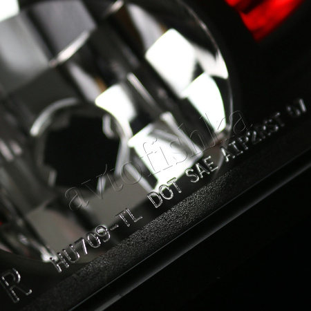 Dodge Caliber (06-12) фонари (стопы) задние черные, комплект 2 шт.