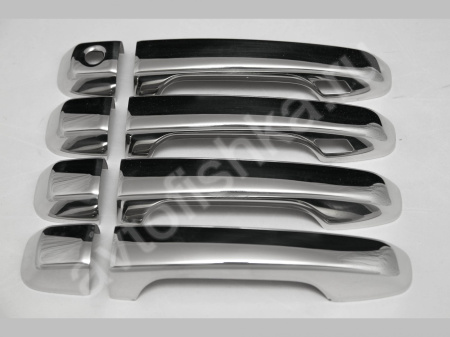 Toyota Land Cruiser Prado 150 (2010-) накладки на ручки дверей из нержавеющей стали, 4 шт.