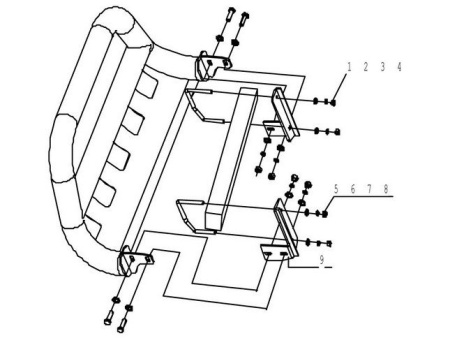 Lexus RX300 (97-03), RX330, RX350 (03-09) защита переднего бампера, труба 76 мм из нержавеющей стали