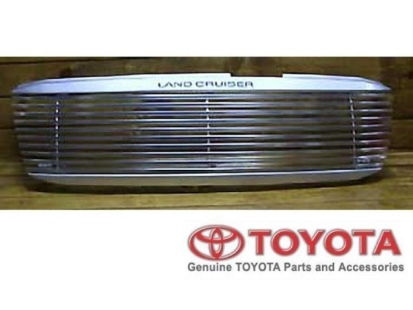 Toyota Land Cruiser 100 (98-03) решетка радиатора алюминиевая с логотипом "Land Cruiser", оригинал.